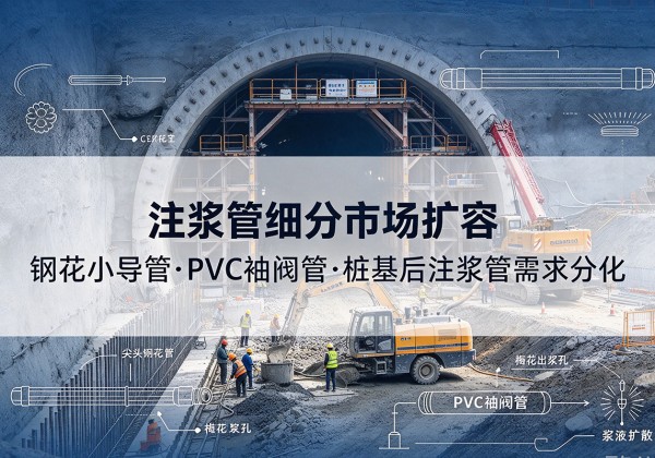 宜宾注浆管细分市场扩容，隧道钢花小导管、PVC 袖阀管、桩基后注浆管需求分化